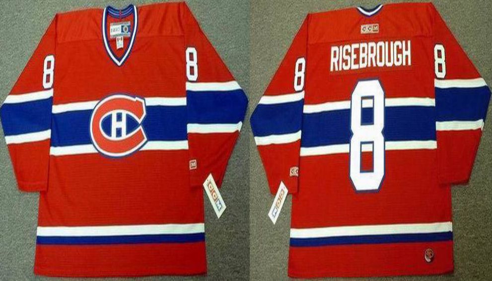2019 Men Montreal Canadiens #8 Risebrough Red CCM NHL jerseys->montreal canadiens->NHL Jersey